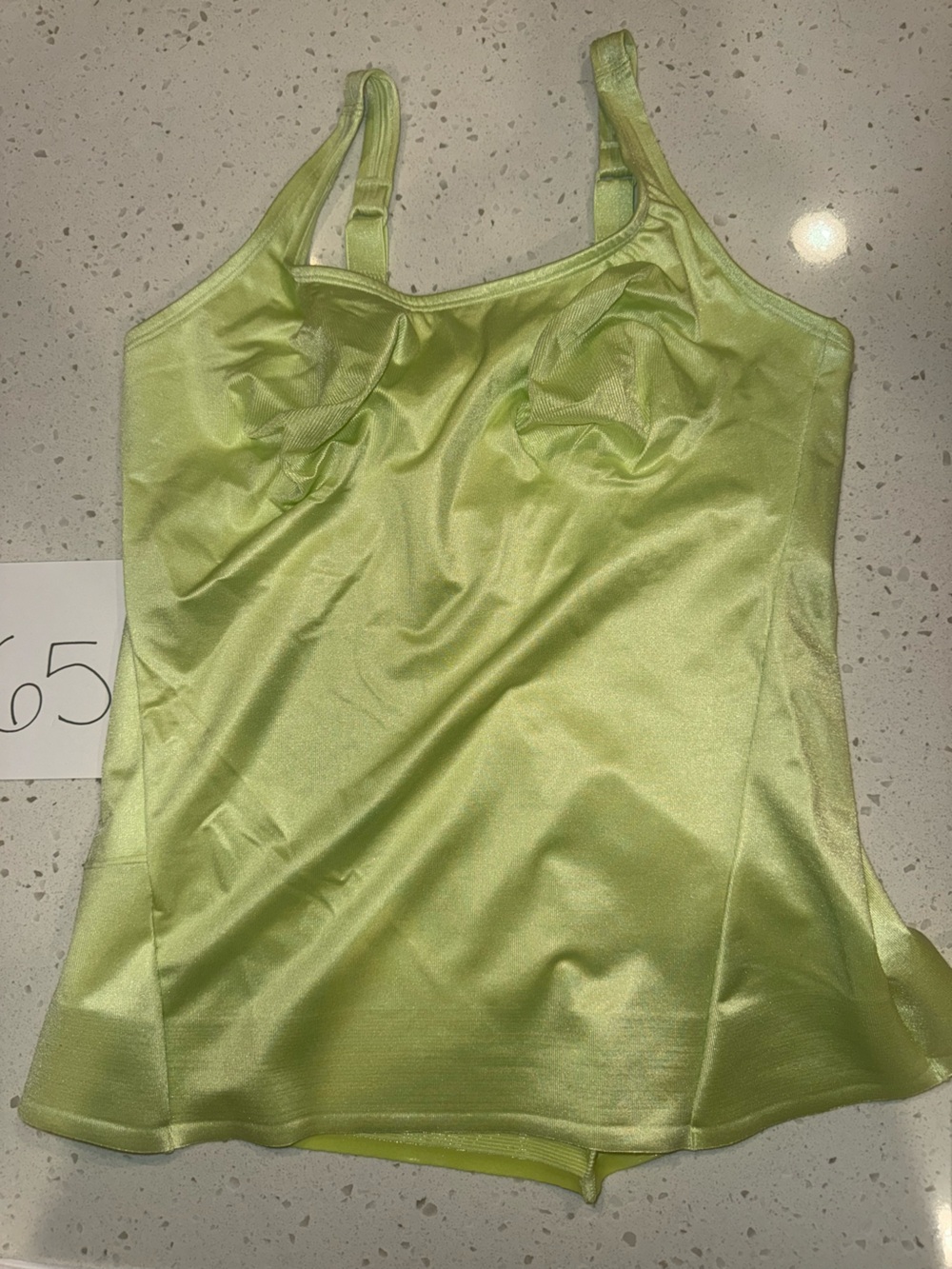 Ruby Ribbon Pocket Cami, Lime Green Never Worn, Rare, 38